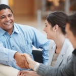 business people handshaking